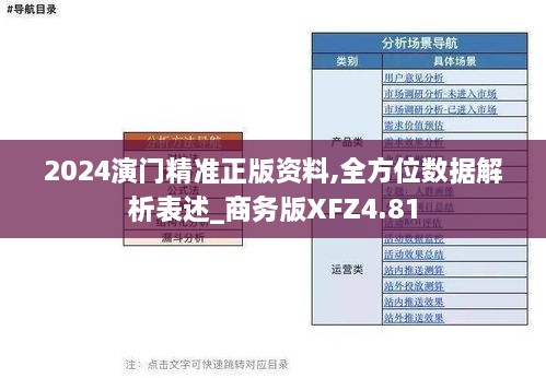 2024演门精准正版资料,全方位数据解析表述_商务版XFZ4.81