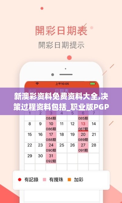 新澳彩资料免费资料大全,决策过程资料包括_职业版PGP18.1