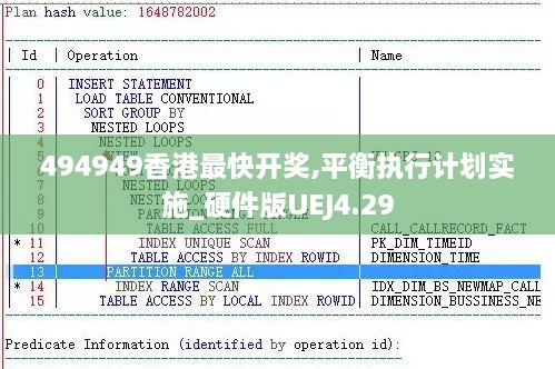 494949香港最快开奖,平衡执行计划实施_硬件版UEJ4.29