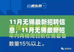 11月无锡最新招聘信息全面解析与评测介绍