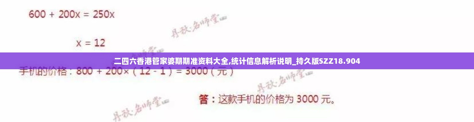 二四六香港管家婆期期准资料大全,统计信息解析说明_持久版SZZ18.904