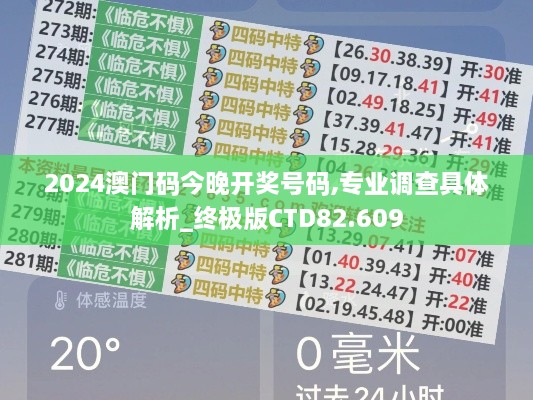 2024澳门码今晚开奖号码,专业调查具体解析_终极版CTD82.609